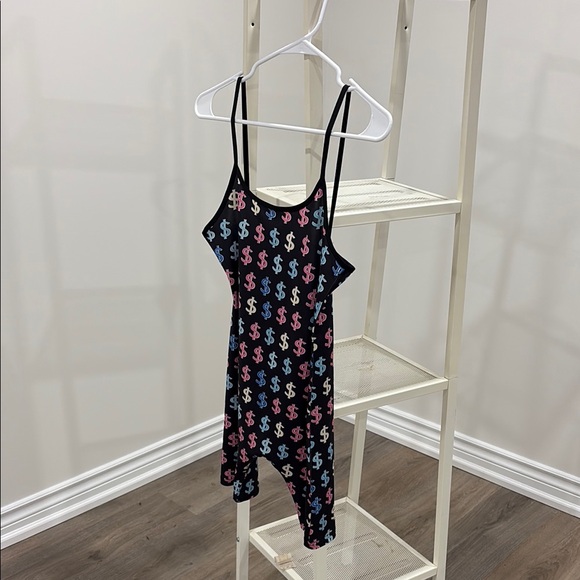 Colorful Dollar Sign Romper - Picture 4 of 6